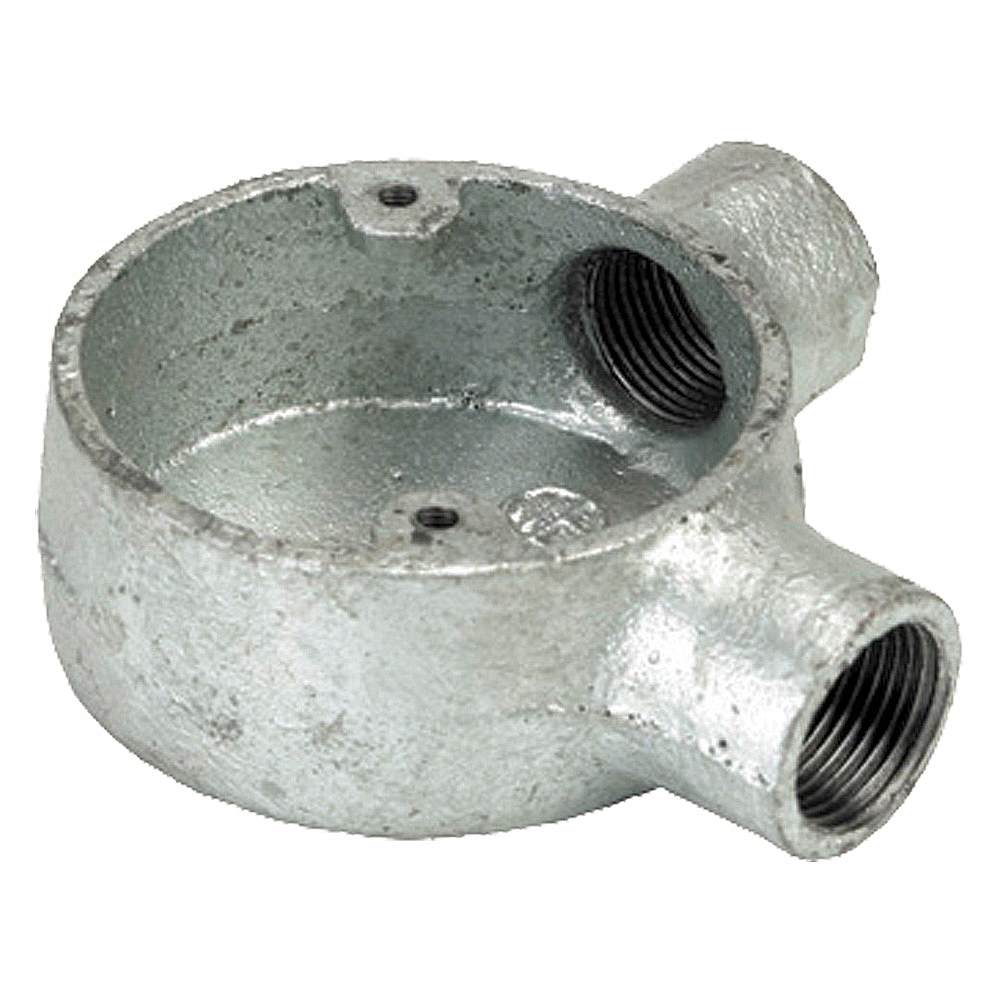 Image for 20mm Angle Box Galvanised Conduit Accessory Each