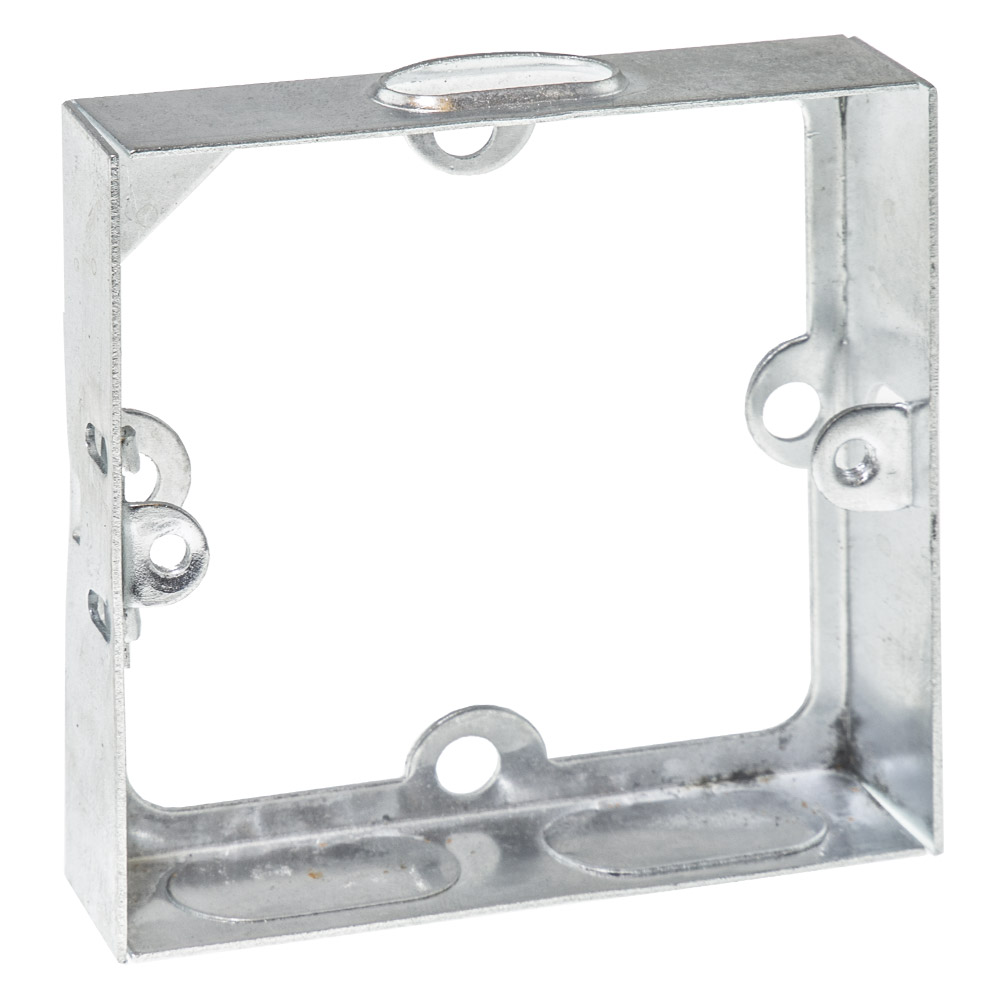 Image for Avenue Flush Metal Extension Box 1 Gang 16mm Deep for a Single Plate