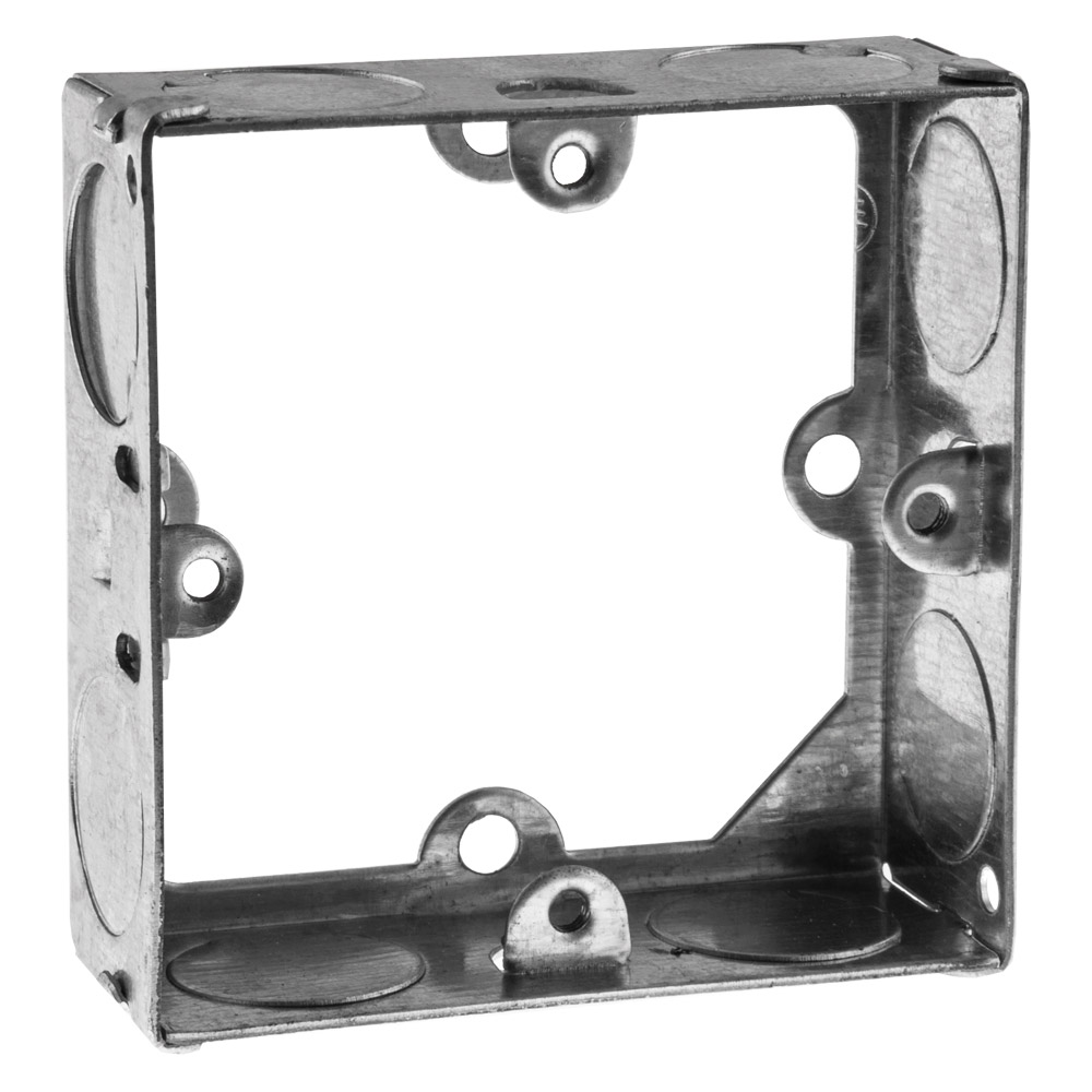 Image for Avenue Flush Metal Extension Box 1 Gang 25mm Deep for a Single Plate