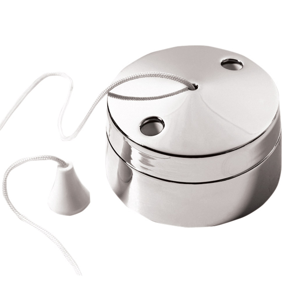 Image for Avenue Ceiling Pull Cord Switch 6A Two Way Single Pole Surface Chrome