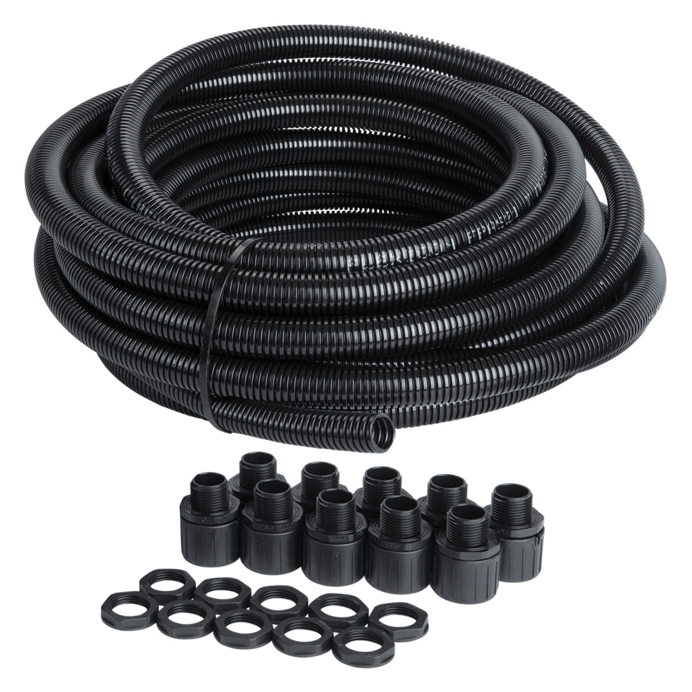 Image for Avenue Contractor Pack 25mm Flexible Plastic Conduit Nylon Black 10M