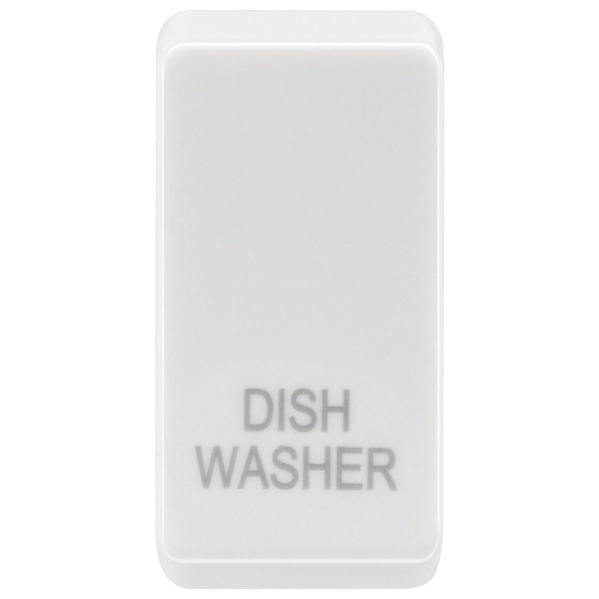 Image for BG Electric RRDWW Grid Switch Rocker Cover Engraved Dishwasher White