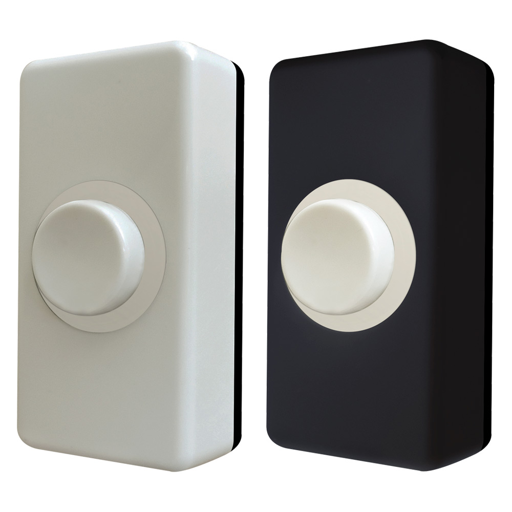 Image for Eterna BPWB Bell Push Wired Surface Mounted Black and White Covers