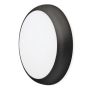 Avenger Round Slim Polycarbonate Bulkhead CCT & Wattage Black Rim 12W/18W