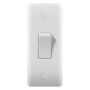 Avenue Contour Architrave Switch 10A 1 Gang 2 Way Single Pole White