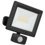 Avenger LED Floodlight PIR 30W 4000K IP65 Black Outdoor