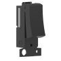 Forum Kinetic Click Minigrid Switch On/Off 1 Gang Black