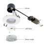 Collingwood H2 Lite Downlight Matt White 4.3W 3000K