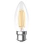 Kosnic LED Filament Candle Lamp Dimmable 4.2W BC 2700K