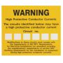 Isigns High Protective Conductor Current Labels Roll of 100