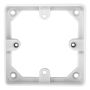 MK Logic K2133WHI Trunking Mounting Frame 2 Gang 20mm Round Corner White
