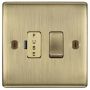 BG Nexus Metal Switched Fused Spur 13A Double Pole Antique Brass
