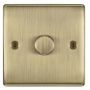 BG Nexus Metal Dimmer Switch 1 Gang 200W Antique Brass