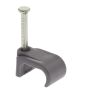 Unicrimp Flat Twin and Earth Cable Clips 9x18 Grey