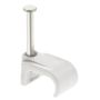 Unicrimp Flat Twin and Earth Cable Clips 6x10 White