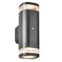 Zink EOS Outdoor Up and Down Wall Light with Photocell 2x 7W IP54