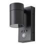 Forum Zinc Leto Outdoor Wall Light GU10 PIR Spotlight Anthracite