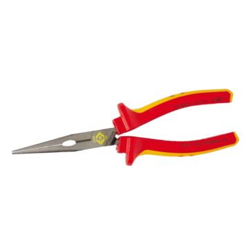 CK Tools VDE Snipe Nose Plier Straight 200mm