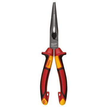Milwaukee 205mm VDE Long Round Nose Pliers