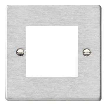 Image of BG Electrical Nexus 2 Module Front Plate Brushed Steel