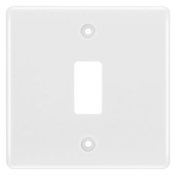 Image of BG Electric Grid Module Front Plate 1 Gang White