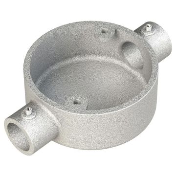 Demon Cato Conlok Quick Fit 20mm Galvanised Steel Through Box IP30