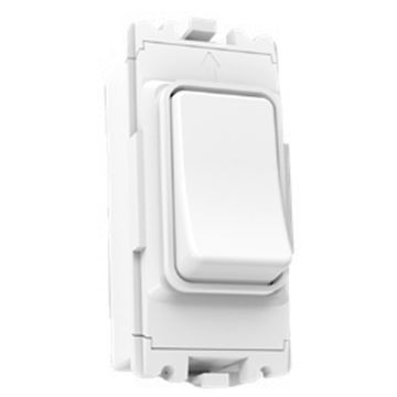 Image of Forum Kinetic 1 Gang Switch For Grid Plate White