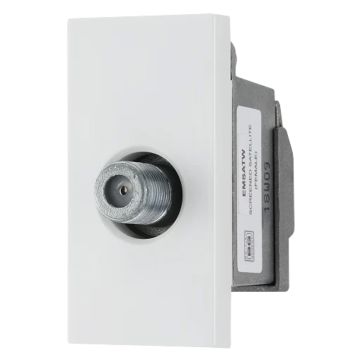 Image pf BG Electrical Euro Satellite Screened Outlet White