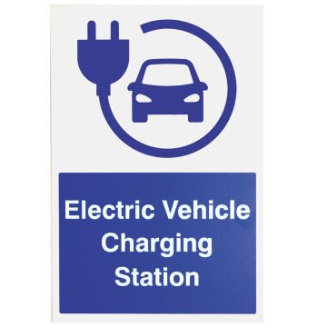 Image of Isigns Electric Vehicle Charging Station Sign Dibond Aluminium 