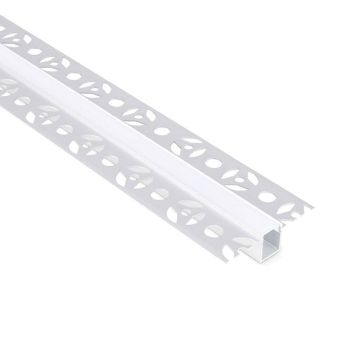 Image of JCC LED Strip Profile Slimline Plaster-In Aluminium 2M