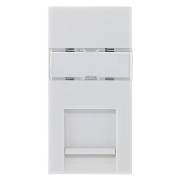 Image of MK Logic K5821WHI Euro Slave Telephone Socket Single Module White