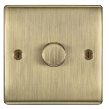 Image of BG Nexus Metal Dimmer Switch 1 Gang 200W Antique Brass