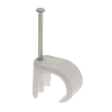 Unicrimp Round Cable Clips 5-7 White