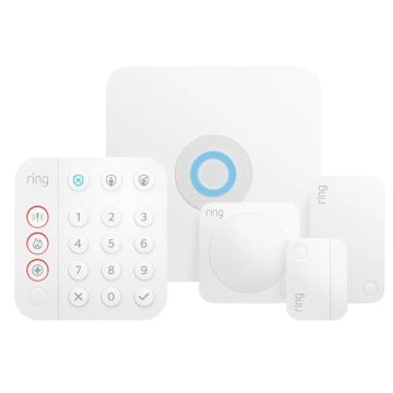 Image of Ring Alarm Kit 5 Piece Security System White