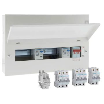 Image of Hager VML910CURKPP Pre-populated High Integrity Consumer Unit 10  Ways