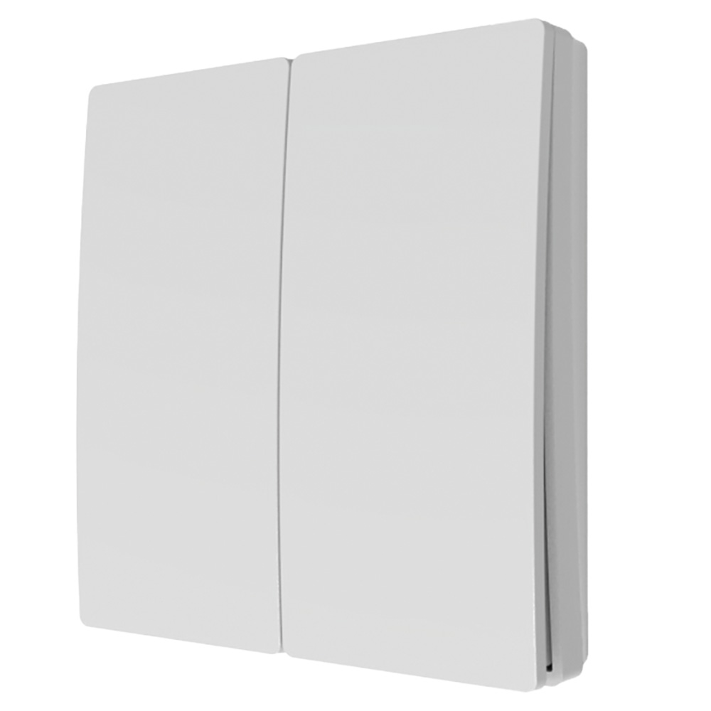 Image for Forum Kinetic CUL-40033-65 2 Channel Self-Powered Wall Switch Matt White