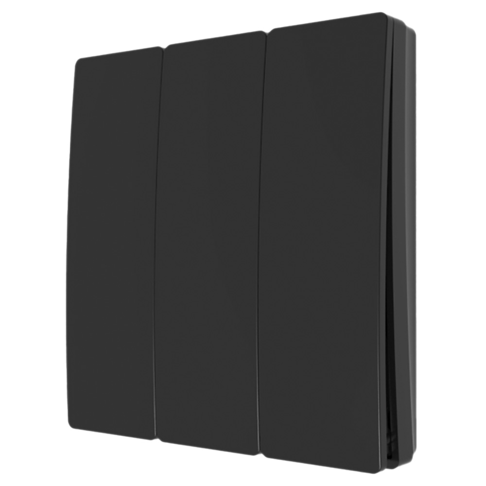 Image for Forum Kinetic CUL-40036-65 3 Channel Self-Powered Wall Switch Matt Black