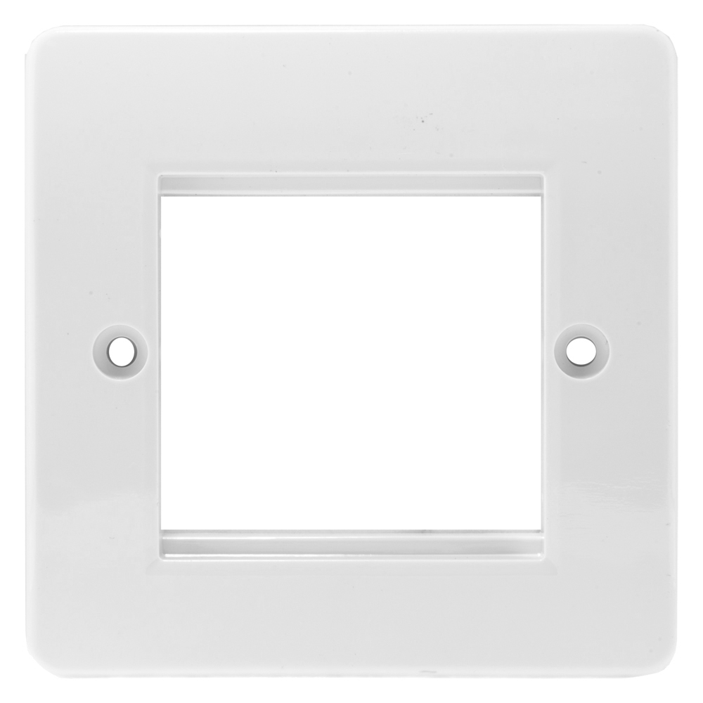 Image for MK Logic K182WHI Euro Front Plate 2 Module Single Plate White