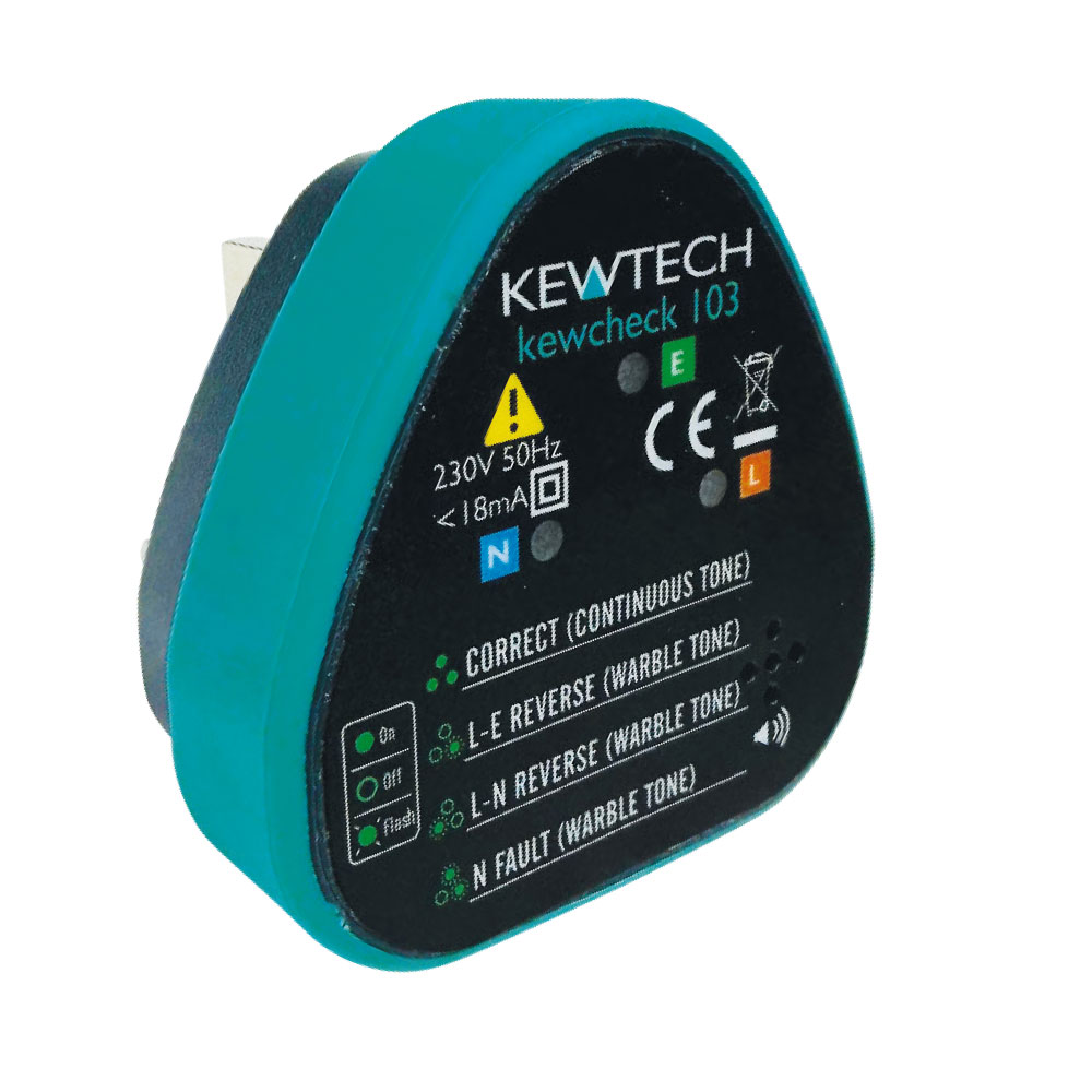 Image for Kewtech KEWCHECK103 Socket Tester with Audible Tone