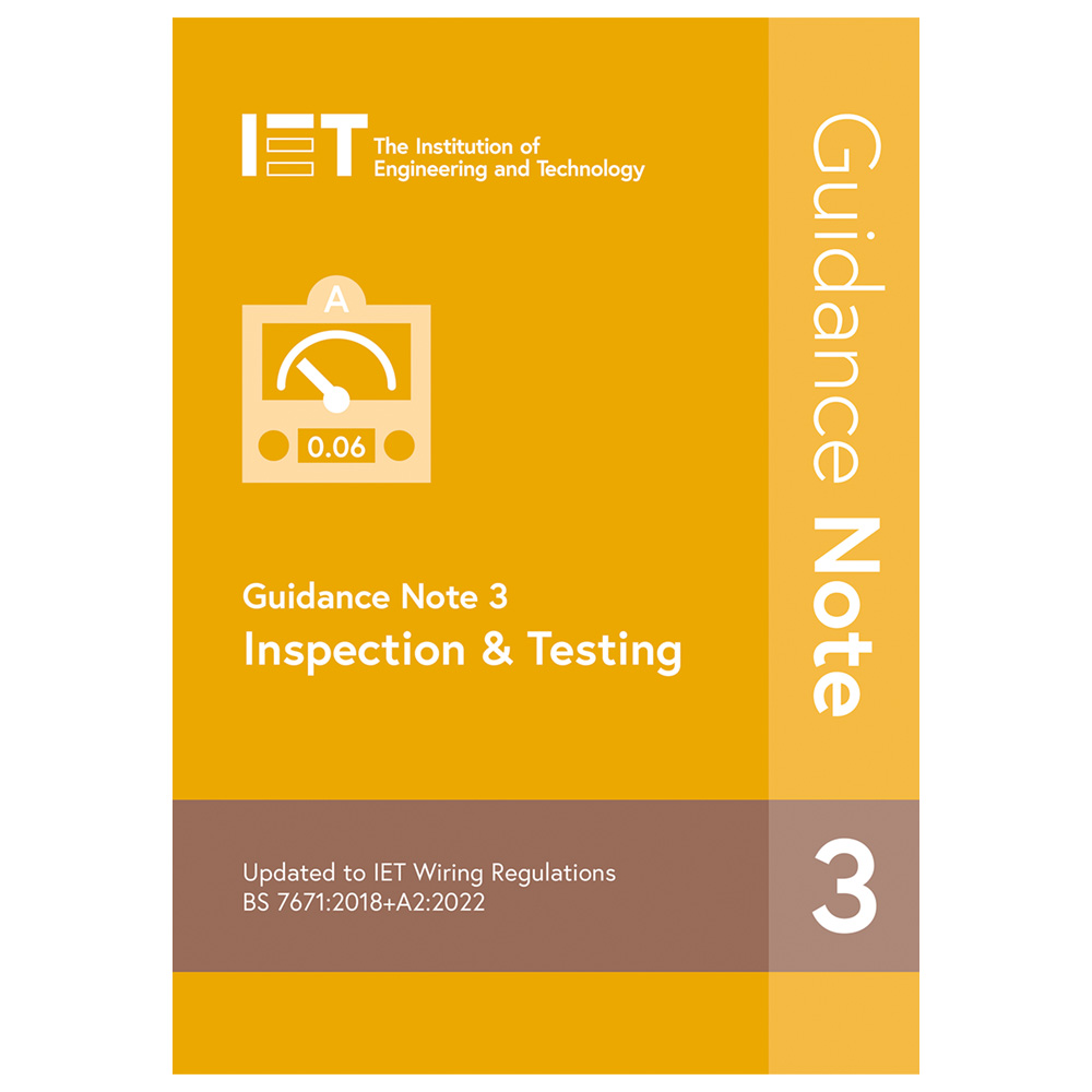 Image for NICEIC PIETGN3182 IET 18th Edition Inspection and Testing Guidance Note 3