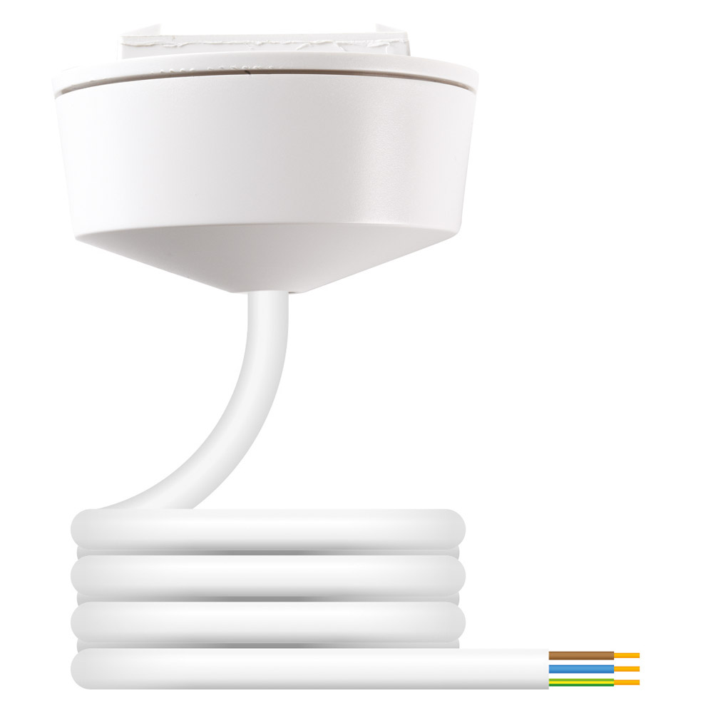 Image for Klik PCR2000/LSF/2.0 Plug In Ceiling Rose 6A 3 Pin 2M LSF Flex White