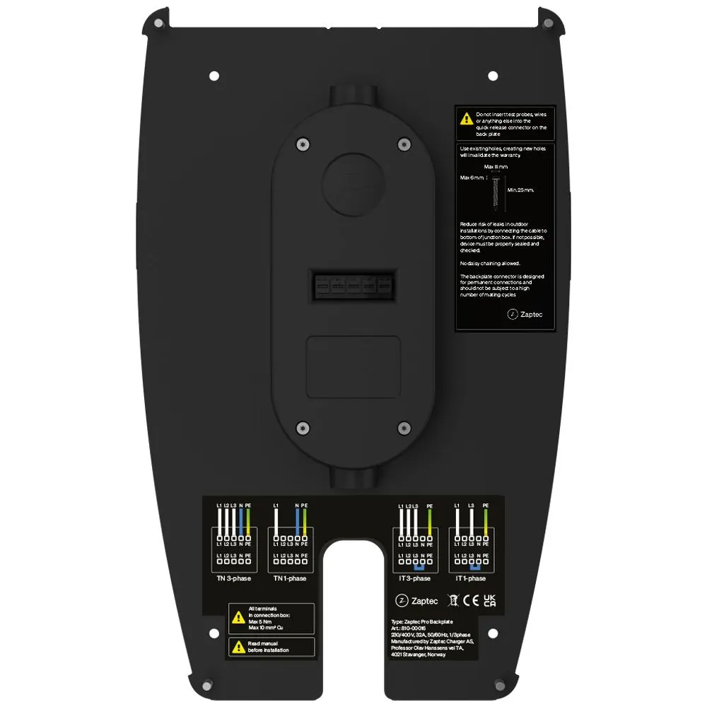 Image for Zaptec Pro MID EV Charger Backplate