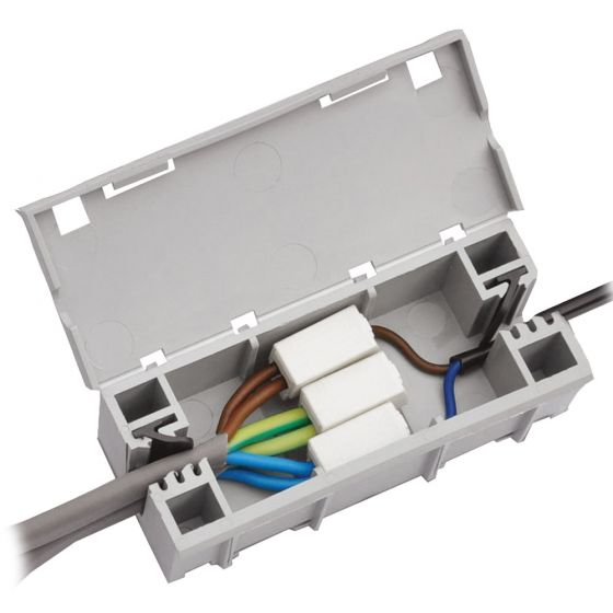 Image of Wago 51257303 WAGOBOX Light Junction Box Grey for 224 Series Each