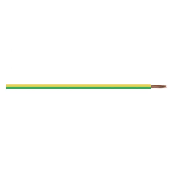 Image of 1.5mm 22A 6491X Single Core Earth Cable PVC Green/Yellow 100M Drum