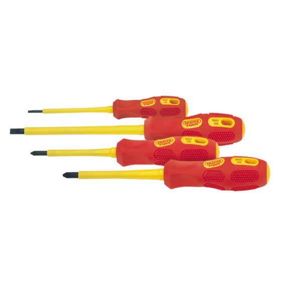 Image of Draper 69233 4 Piece Screwdriver Set VDE Fully Insulated