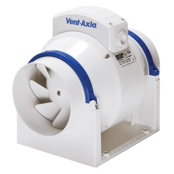 Image of Vent Axia ACM150T Mixed Flow Inline 6 Inch Extract Fan Timer 17106020