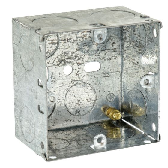 Image of Appleby SB618 Flush Metal Back Box 1 Gang 47mm