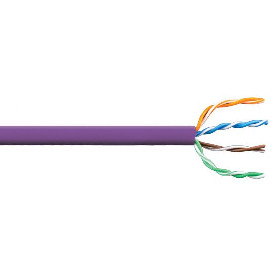 Image of Avenue CAT5E Data Network LAN Ethernet Cable UTP LSF Violet 305M Pull Box