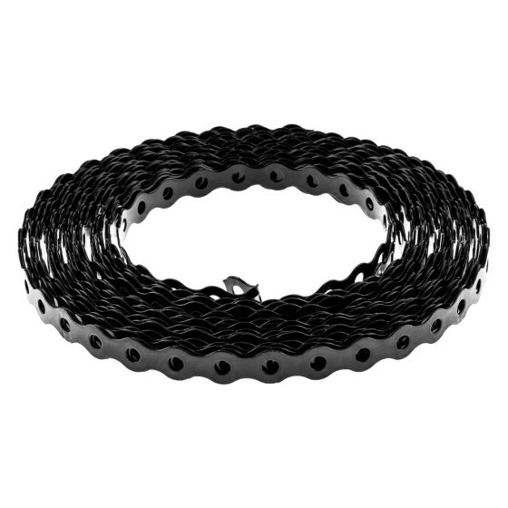 Image of Avenue All Round Band 12mm wide Black PVC Coated 10m Length