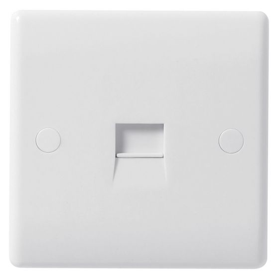 Image of Avenue Contour Telephone Socket Master 1 Gang White
